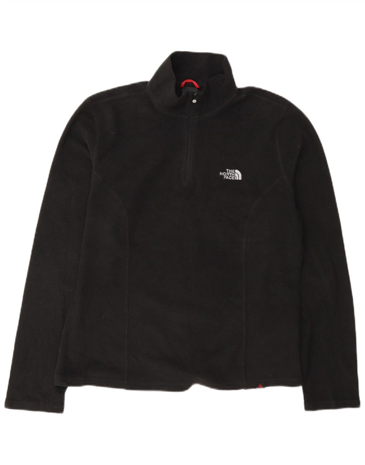 Maglione in pile da donna con collo e zip The North Face UK 14 poliestere nero medio