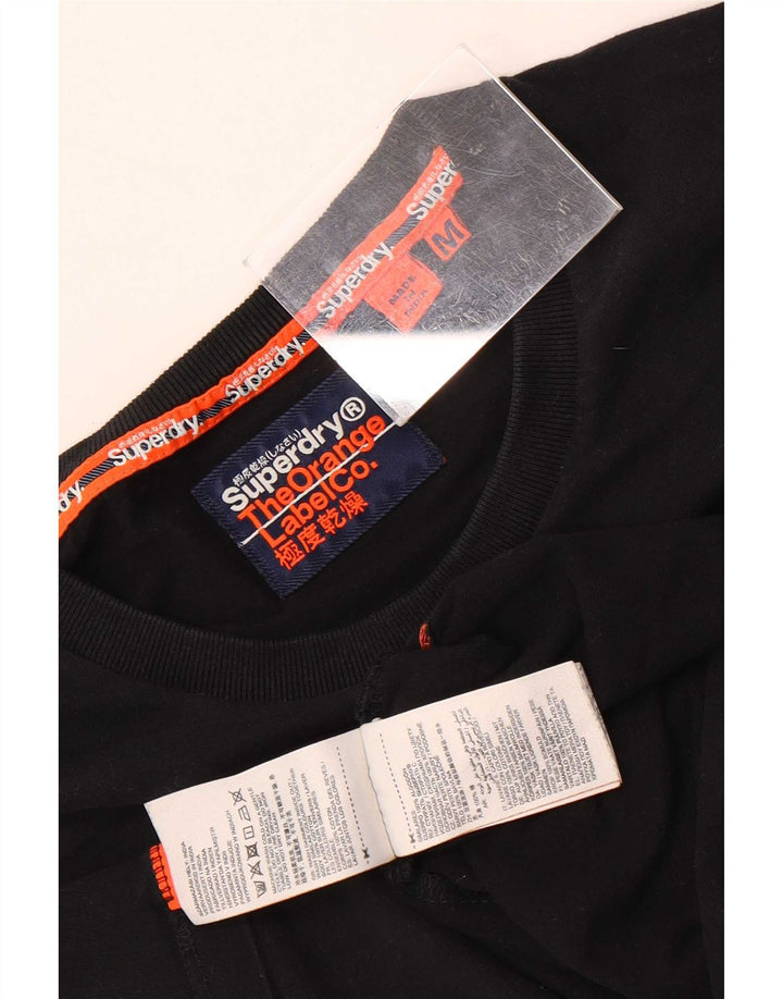 T-shirt da uomo Superdry Top in cotone nero medio