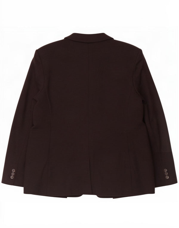 Giacca blazer a 1 bottone Marks & Spencer da donna UK 16 grande cotone nero