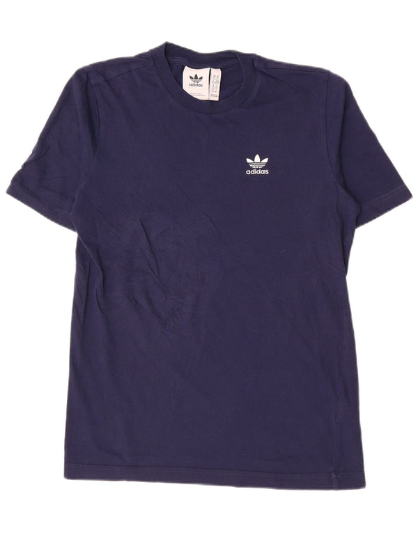 T-shirt da uomo Adidas Top XS blu navy in cotone