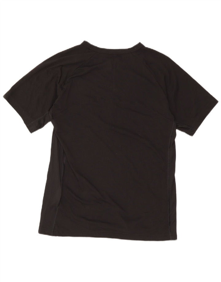 T-shirt grafica da donna Champion Top UK 16 grande poliestere nero