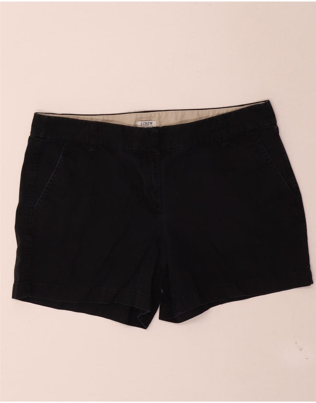 Pantaloncini chino da donna J. Crew US 10 Large W34 cotone nero
