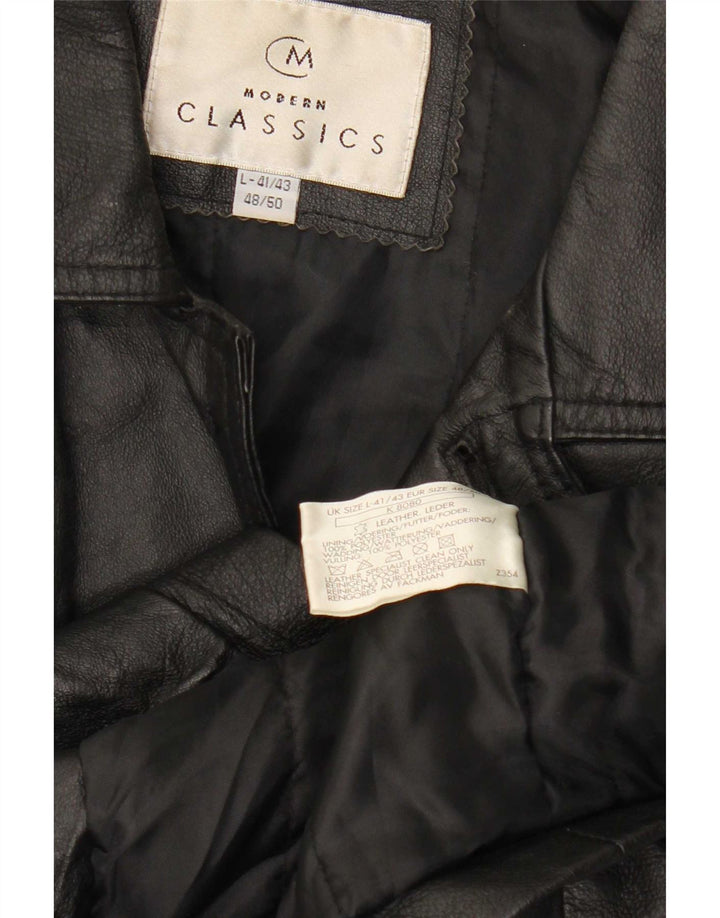 Modern Classics Giacca blazer da uomo a 4 bottoni vestibilità ampia IT 48/50 Medio Nero