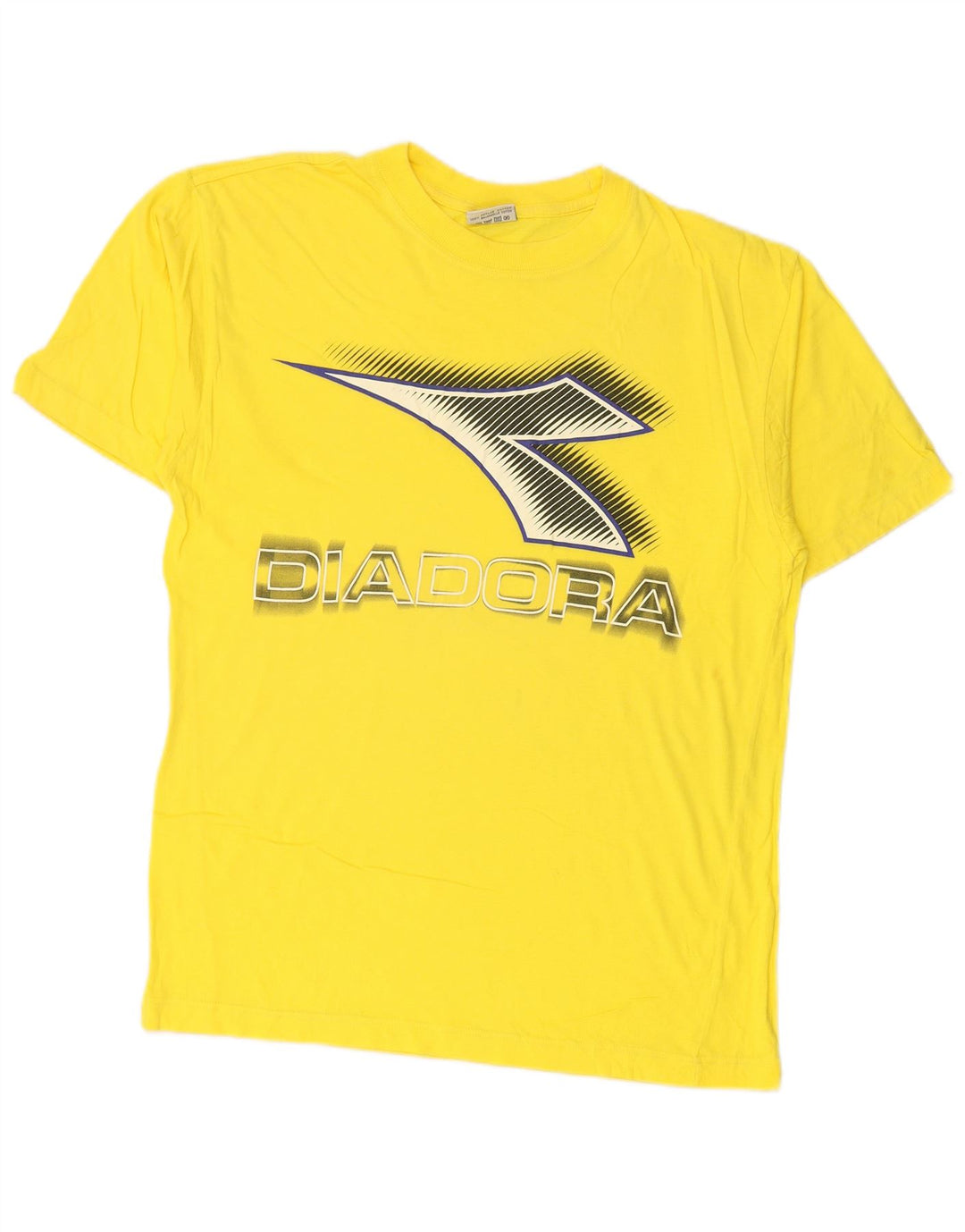 DIADORA T-shirt grafica da uomo Top in cotone giallo medio