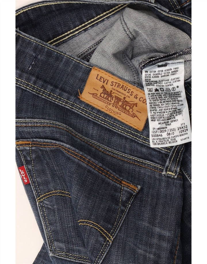 Jeans Levi's 571 Slim da donna W29 L32 in cotone blu navy