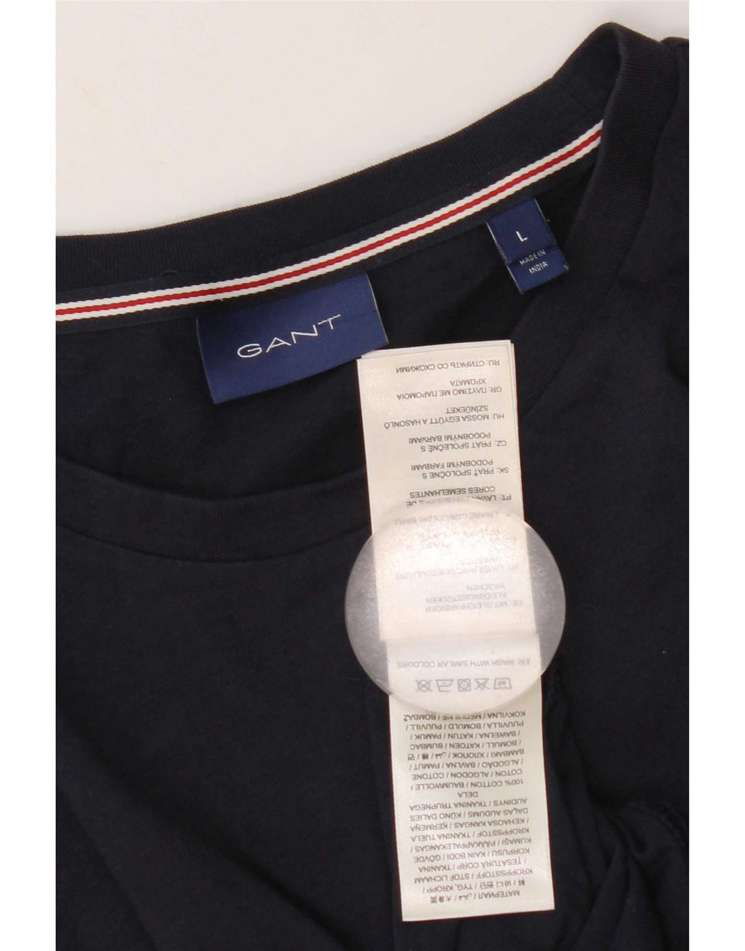 Gant T-shirt da uomo Top Large in cotone blu navy