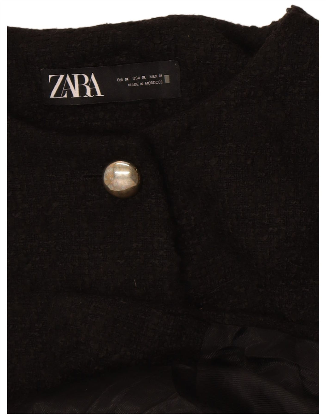 Giacca blazer a 4 bottoni da donna Zara UK 18 XL nera