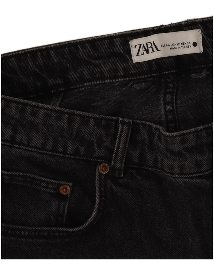 Jeans svasati corti da donna Zara EU 44 XL W34 L26 Grigio