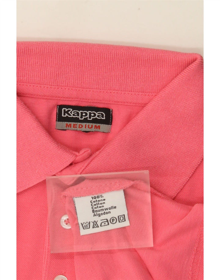 Polo da uomo KAPPA in cotone rosa medio