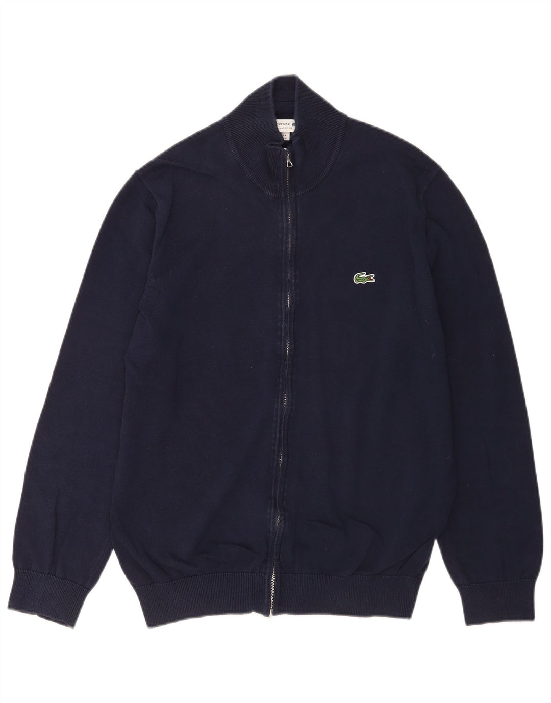 Maglione cardigan vestibilità classica da uomo Lacoste taglia 4 cotone medio blu navy