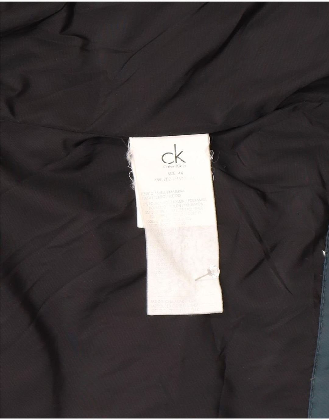 Giacca imbottita da donna Calvin Klein IT 44 Verde medio Poliammide