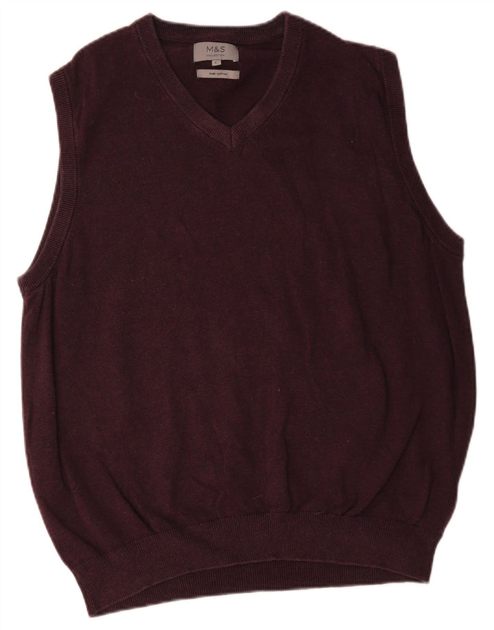 Canotta da uomo Marks & Spencer grande in cotone viola