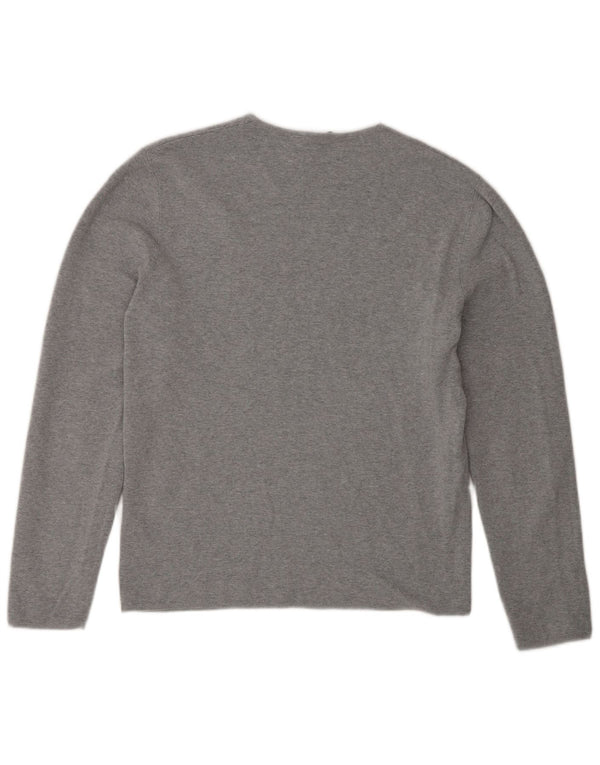 Cos Top da donna a maniche lunghe UK 14 Cotone grigio medio