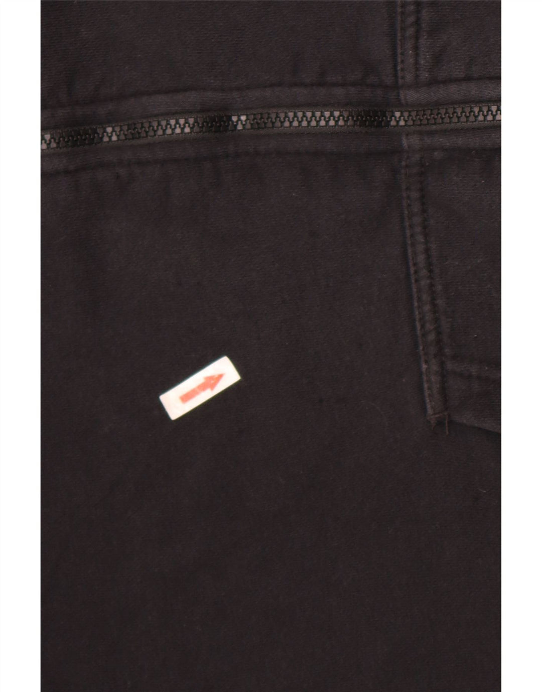 Felpa con cappuccio e zip Nike da uomo in cotone nero medio