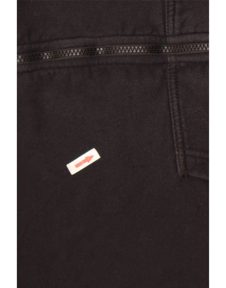 Felpa con cappuccio e zip Nike da uomo in cotone nero medio