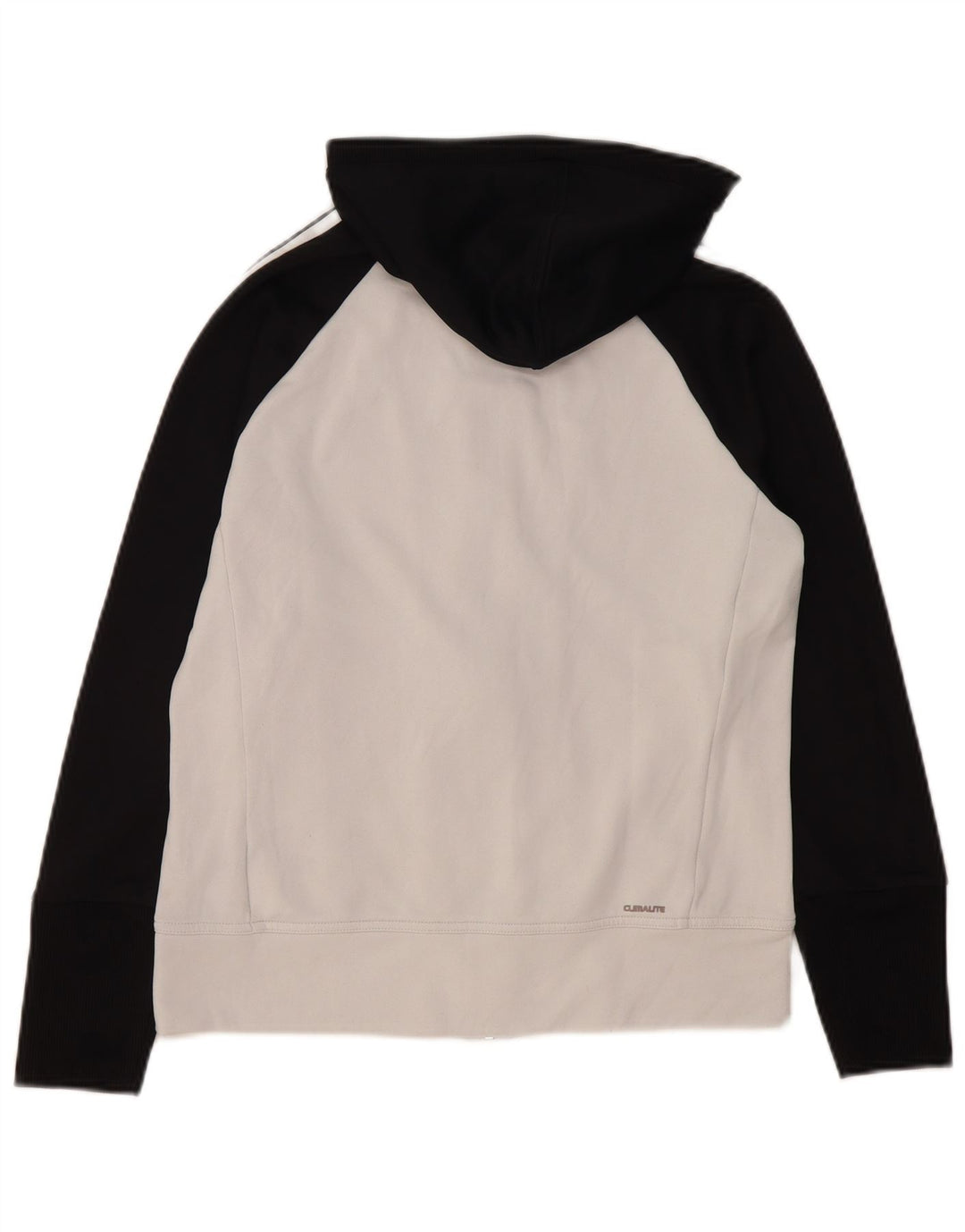 Maglione con cappuccio e zip Adidas Clima 365 da donna UK 14 Medium White Colourblock