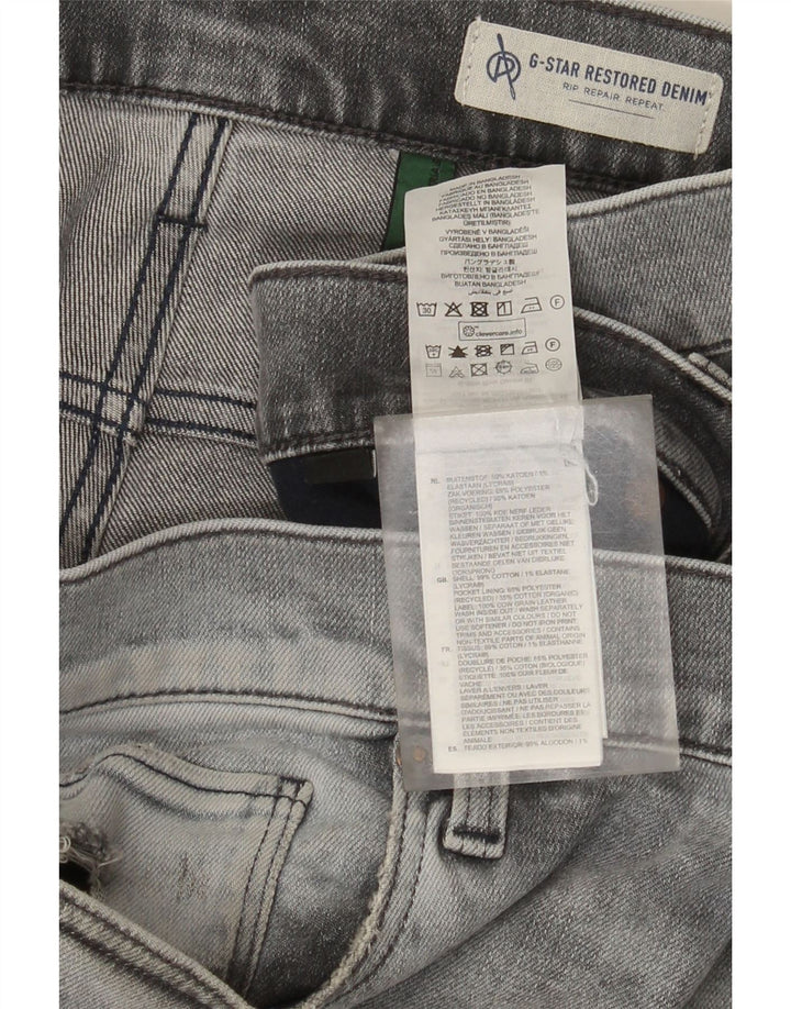 Jeans slim invecchiati da uomo G-Star 3301 W36 L36 cotone grigio