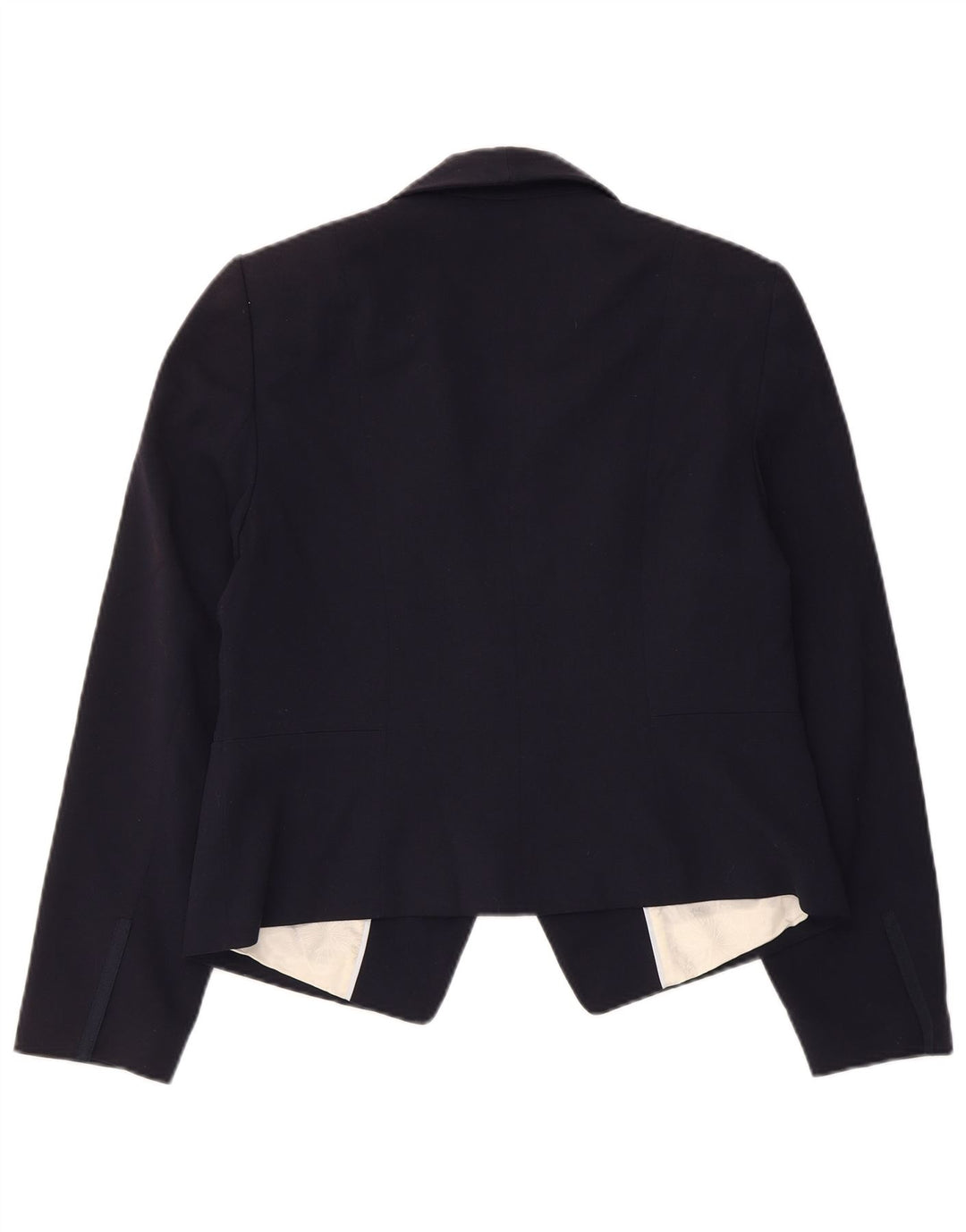 Giacca blazer da donna Marks & Spencer UK 12 poliestere blu navy medio