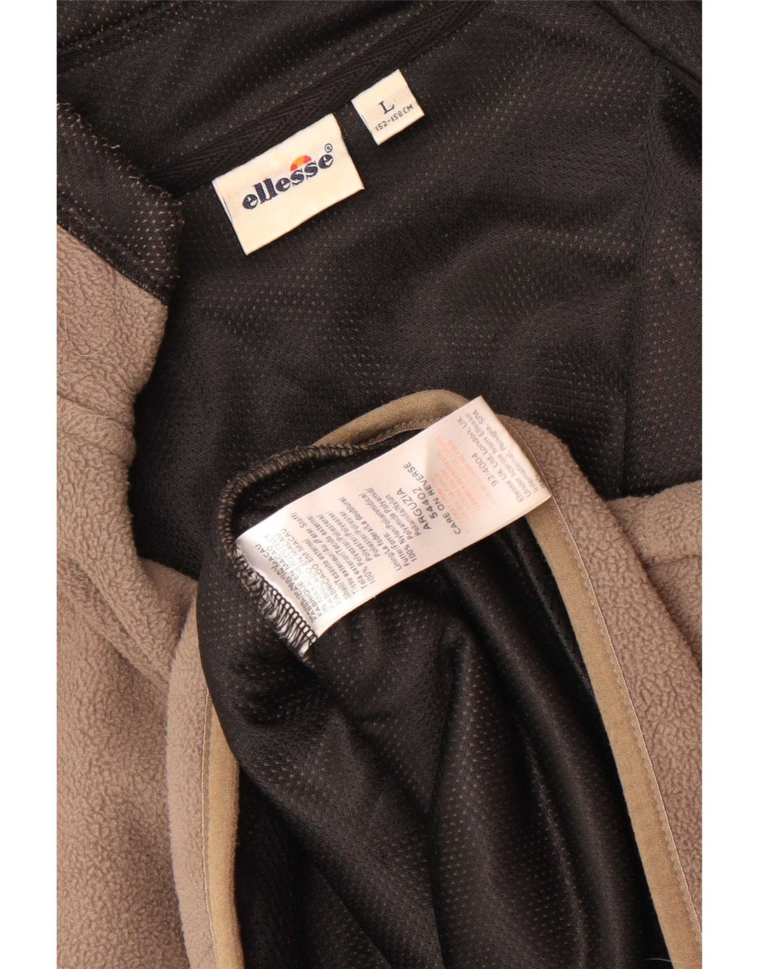 Giacca in pile da ragazzo Ellesse 12-13 anni Large in poliestere color block grigio