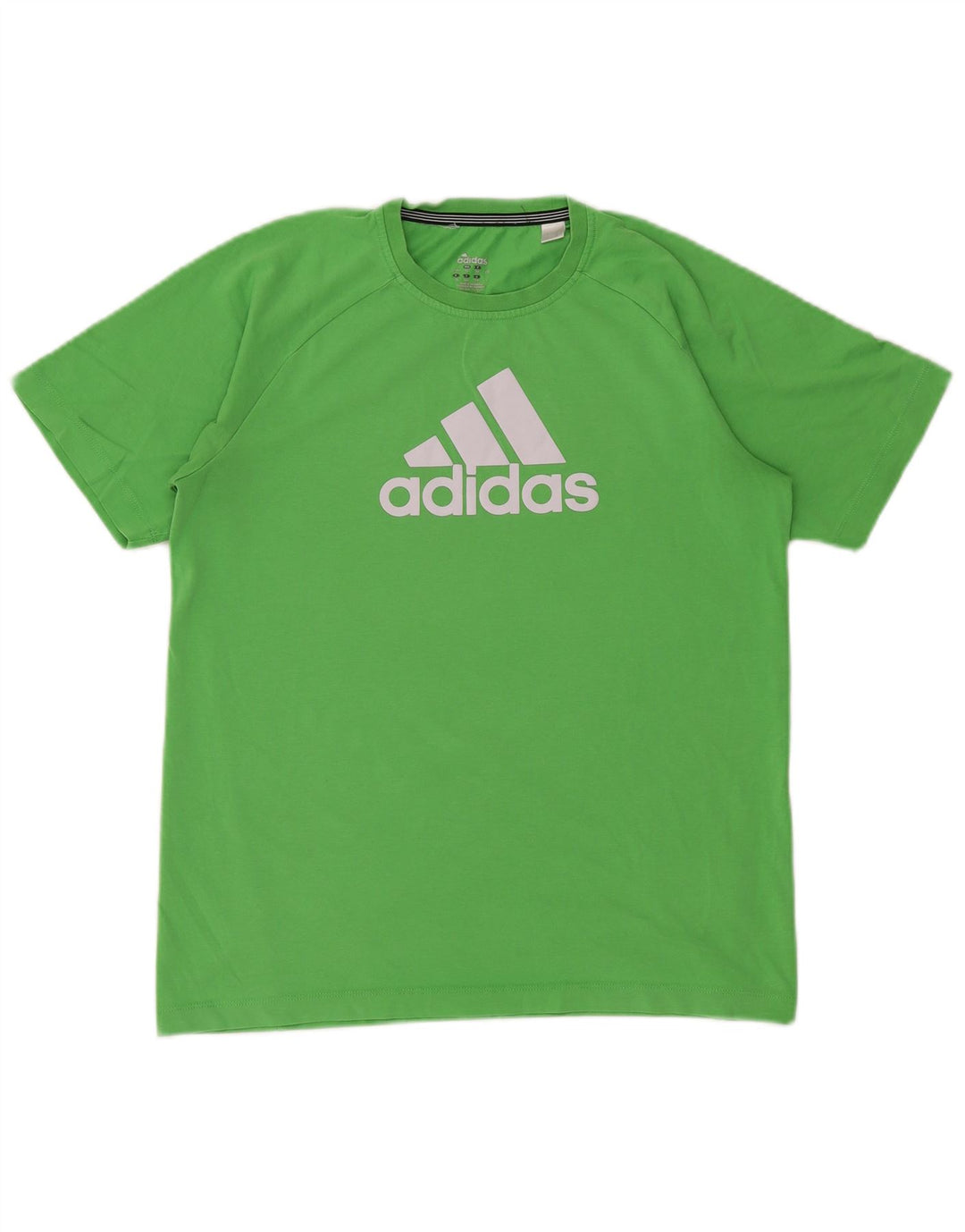 T-shirt grafica ADIDAS da bambino Climalite 15-16 anni in cotone verde