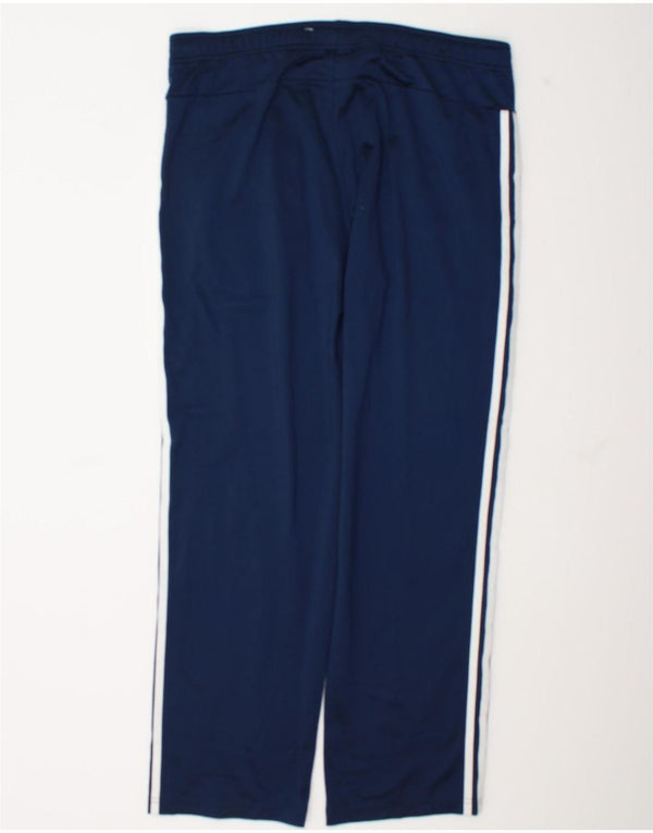 Pantaloni da tuta da uomo Adidas Large in poliestere blu navy