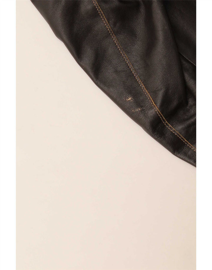 Giacca in pelle da donna Gerry Weber UK 14 grande nera