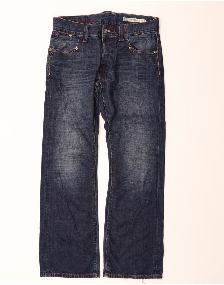 TOMMY HILFIGER Womens Rogar Bootcut Jeans W32 L32 Blue Cotton