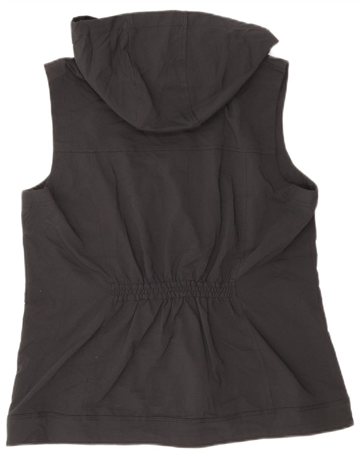 Giacca da ginnastica con cappuccio da donna Columbia UK 14 grande poliestere nero