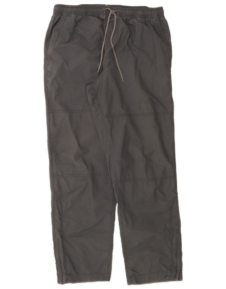 Pantaloni dritti da uomo Marks & Spencer W38 L31 cotone grigio