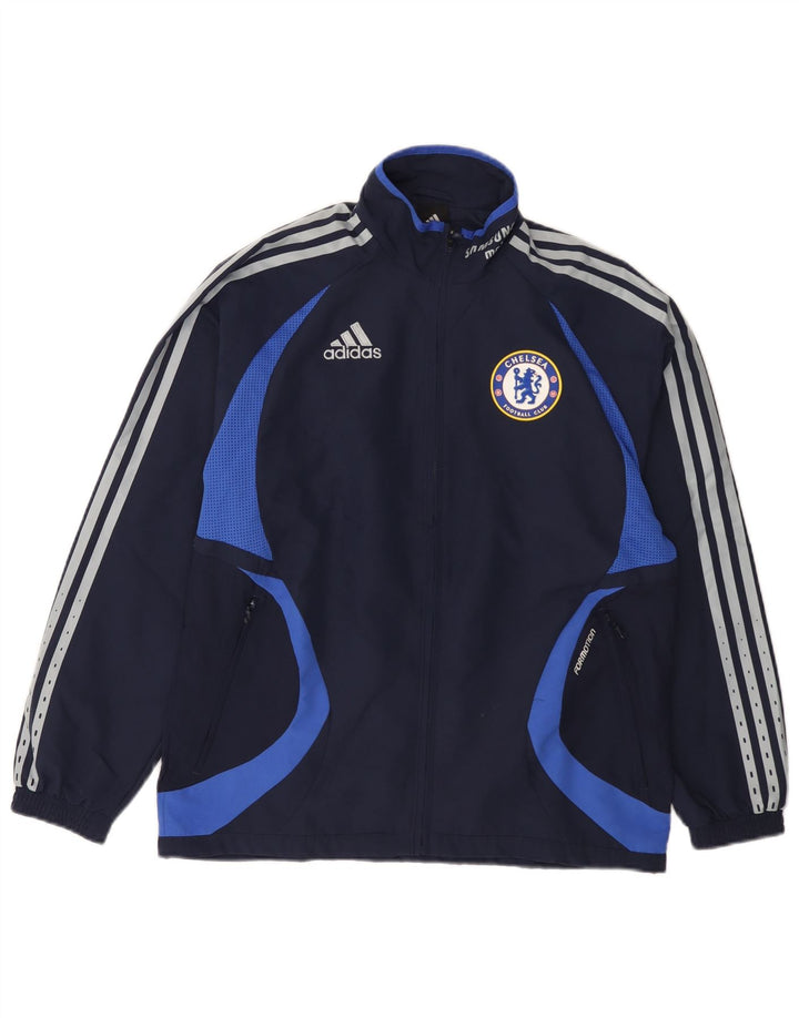 Giacca ADIDAS da ragazzo Chelsea FC, tuta da ginnastica, 13-14 anni, blu navy