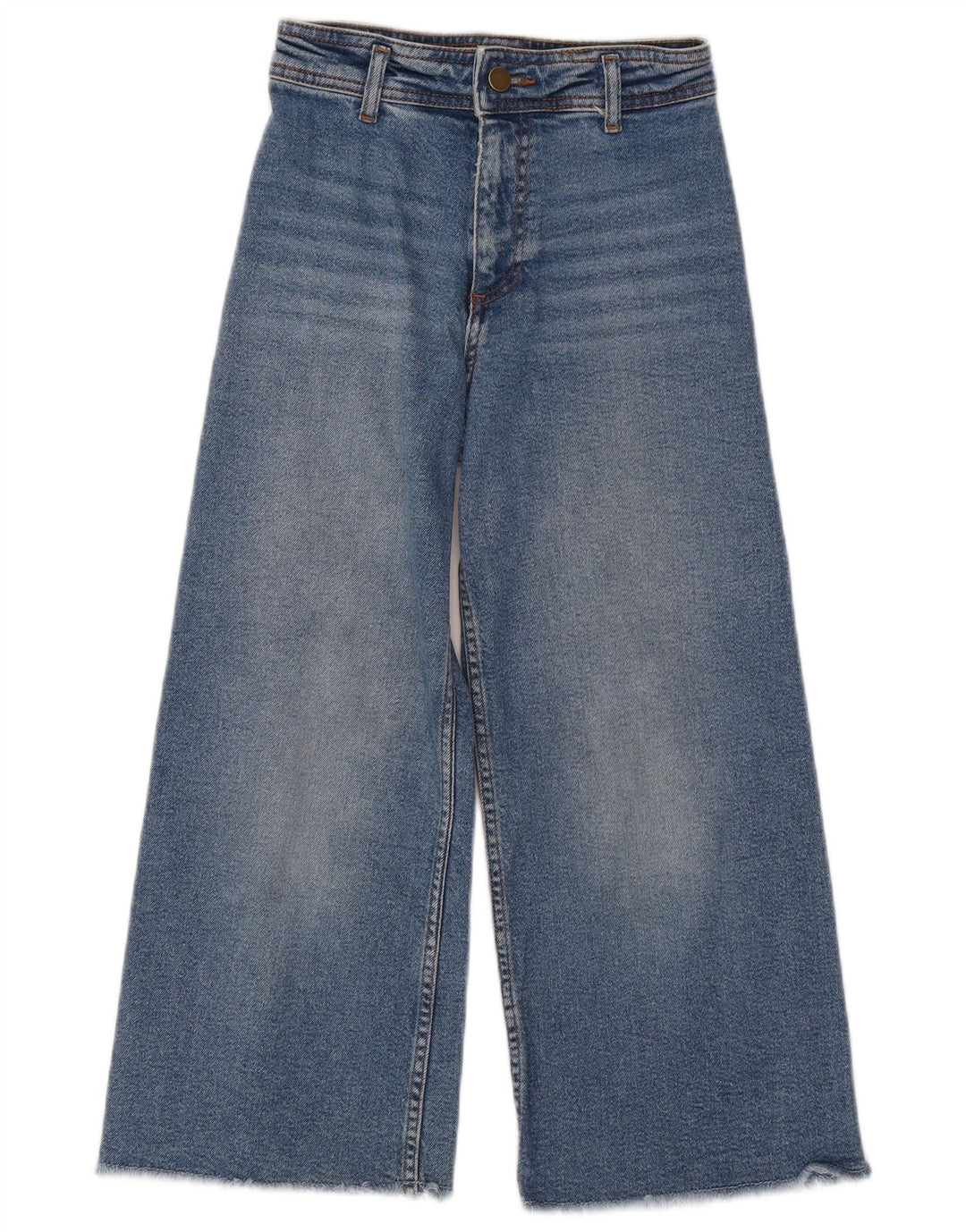 Jeans ZARA a gamba larga per bambina 9-10 anni W24 L22 Blu