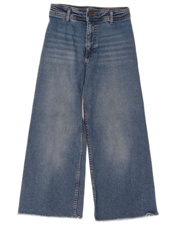 Jeans ZARA a gamba larga per bambina 9-10 anni W24 L22 Blu