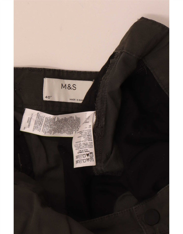 Pantaloncini cargo da uomo Marks & Spencer W40 XL cotone kaki