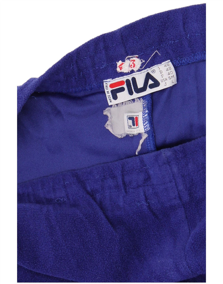 Pantaloni da tuta in pile da uomo FILA IT 48 Blu medio
