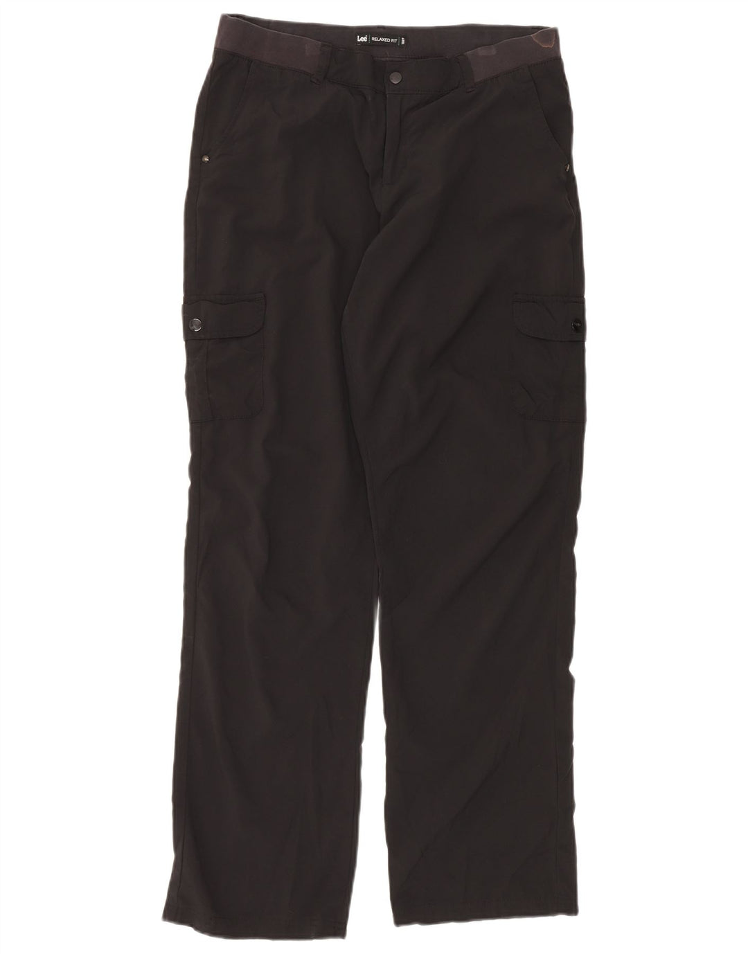 Pantaloni cargo Lee da donna dalla vestibilità rilassata US 8 Medium W32 L32 Poliestere nero