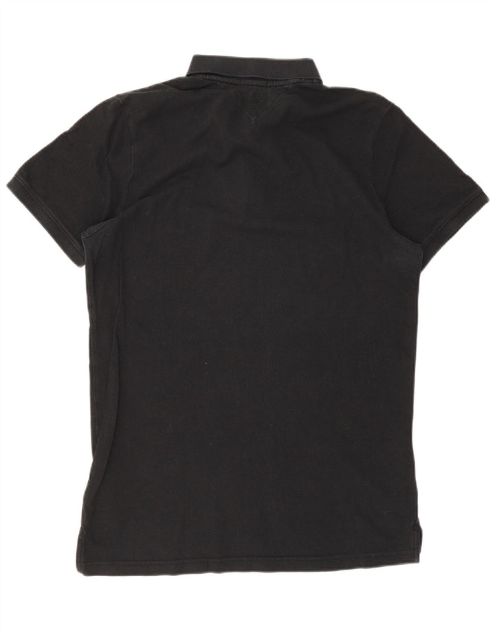 Polo da uomo Tommy Hilfiger XL in cotone nero