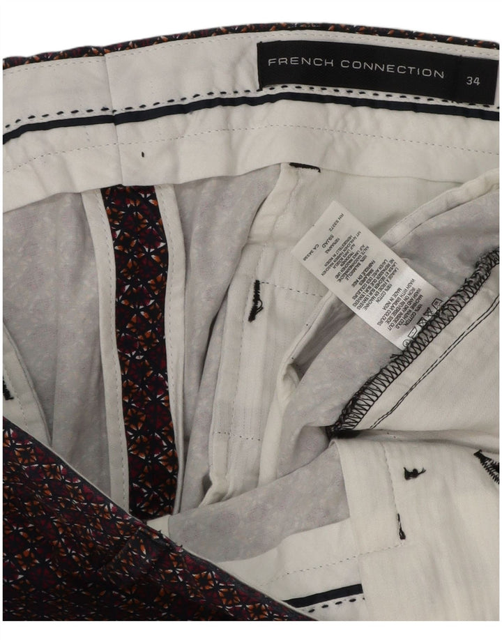 Pantaloncini chino da uomo French Connection W34 Large multicolore geometrico