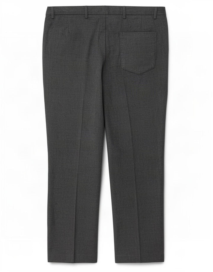 Pantaloni da abito regolari da uomo Marks & Spencer W38 L29 pied de poule grigi