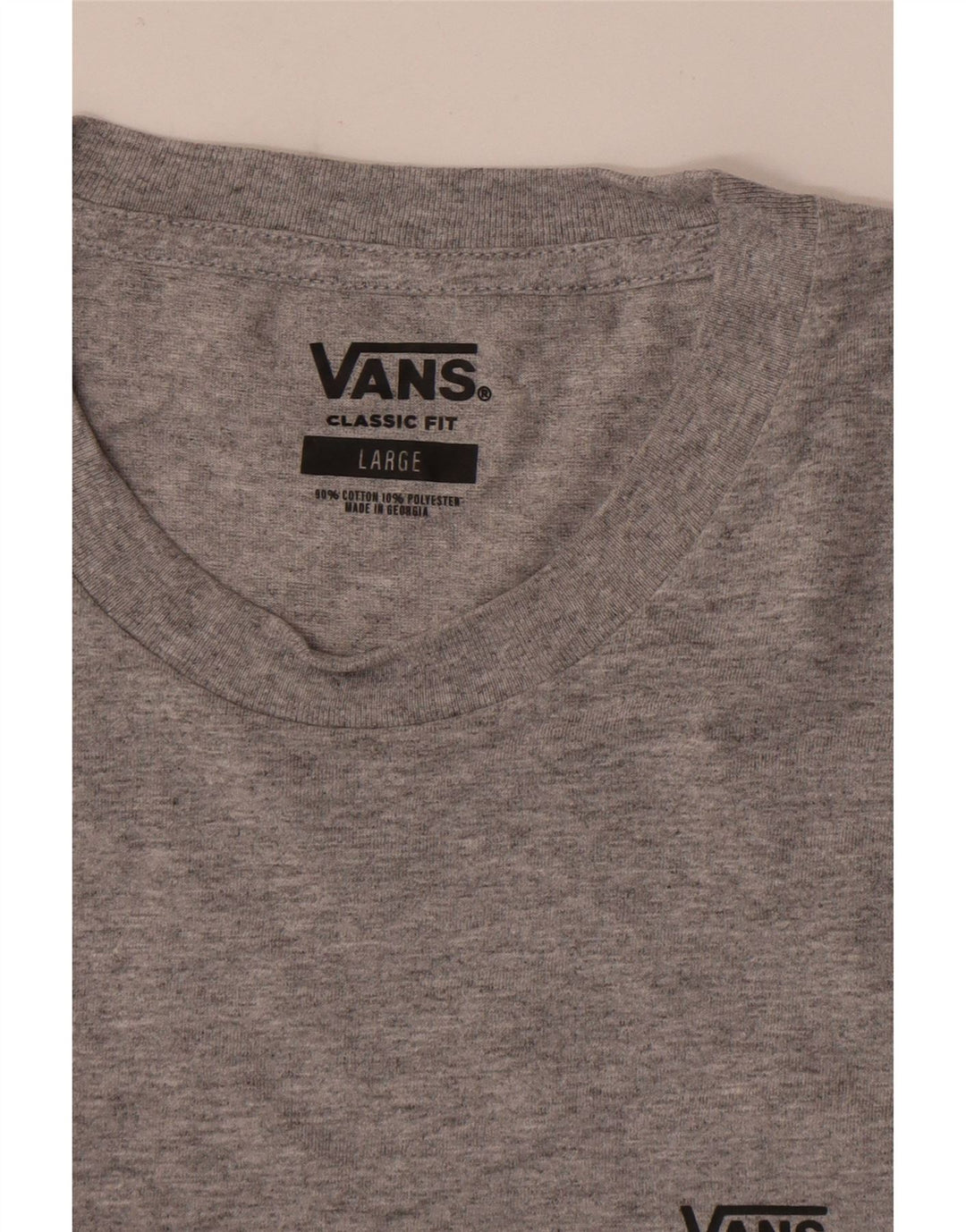 T-shirt da uomo Vans Classic Fit, taglia grande, in cotone chiazzato grigio