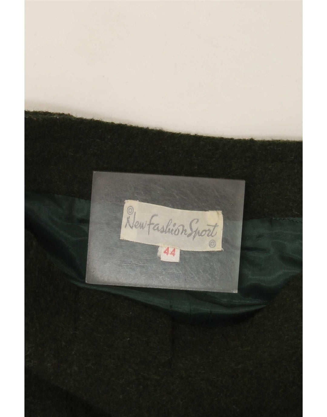 Gonna a trapezio da donna vintage IT 44 media W28 verde