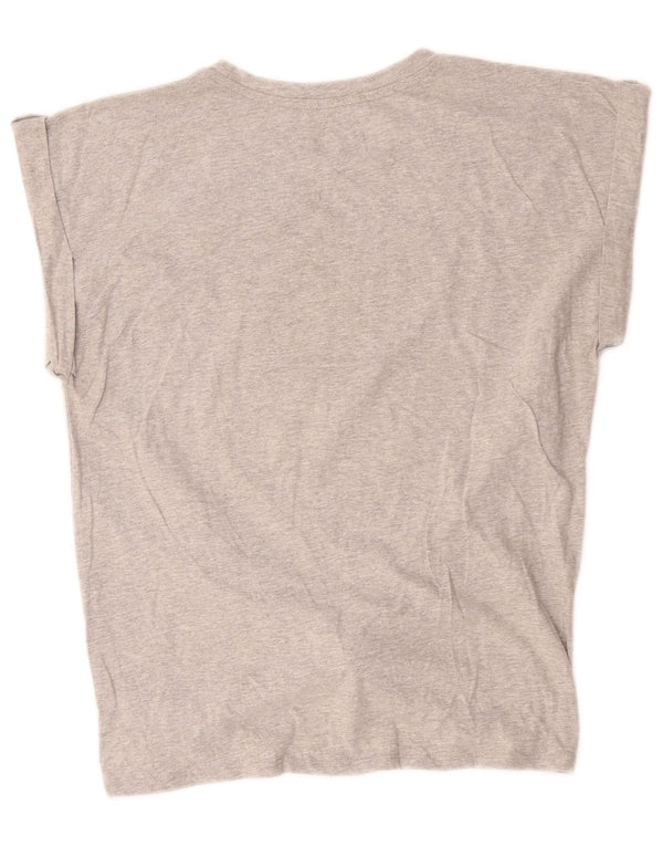 T-shirt grafica da donna Hard Rock Cafe Roma UK 18 XL cotone grigio