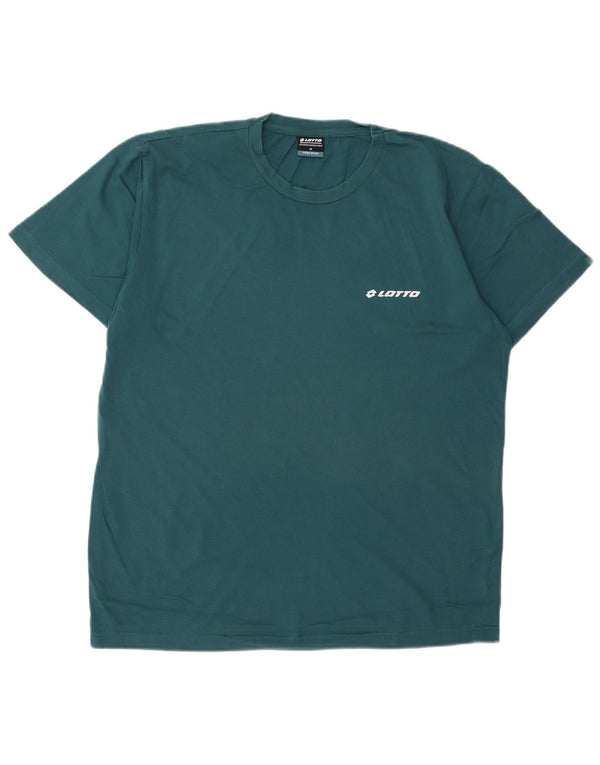 T-shirt da uomo Lotto Top blu medio