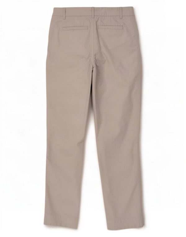 Pantaloni chino slim da donna Marks & Spencer UK 10 piccoli W29 L29 cotone grigio