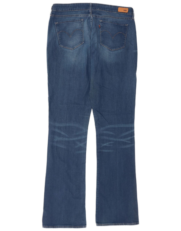 Jeans Levi's Demi Curve a vita media da donna bootcut W32 L34 cotone blu