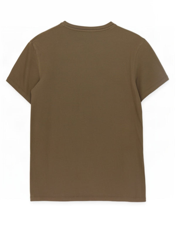 T-shirt da uomo slim fit Timberland Top grande in cotone kaki