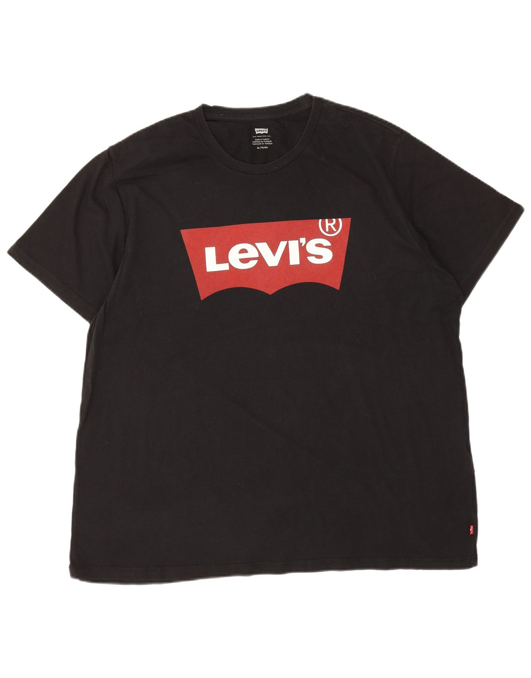 T-shirt grafica da uomo Levi's Top 2XL Logo in cotone nero