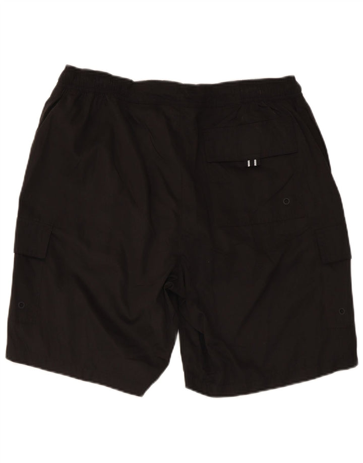 Pantaloncini da bagno cargo da uomo Marks & Spencer medio poliestere nero