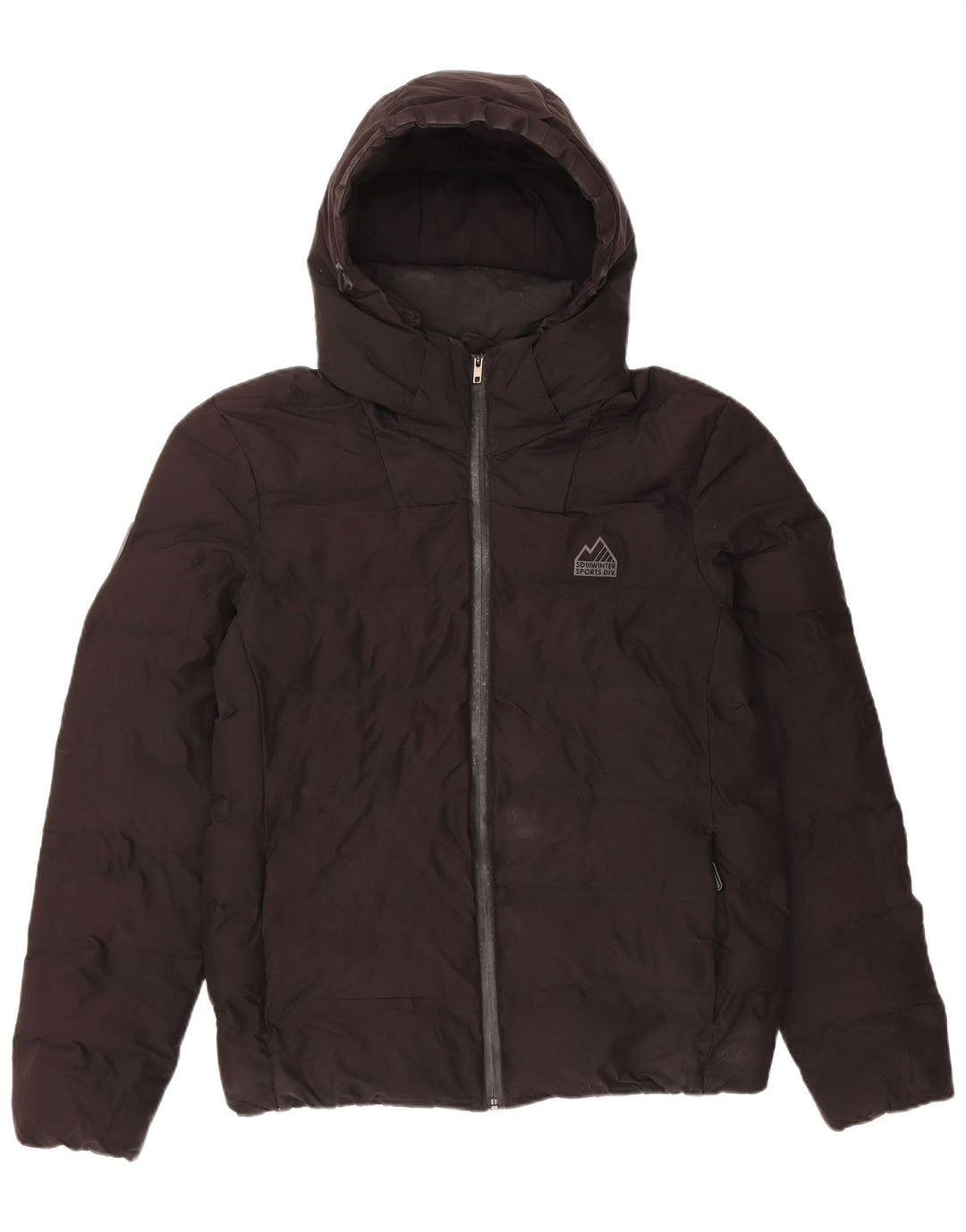 Giacca imbottita con cappuccio da uomo Superdry UK 40 grande poliestere nero