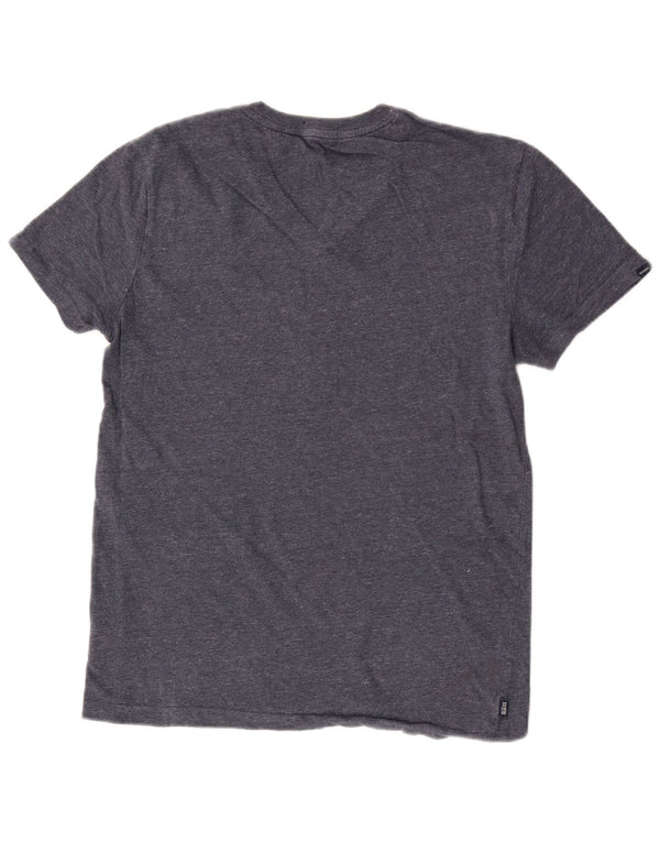 T-shirt da uomo Superdry Top in cotone blu navy medio
