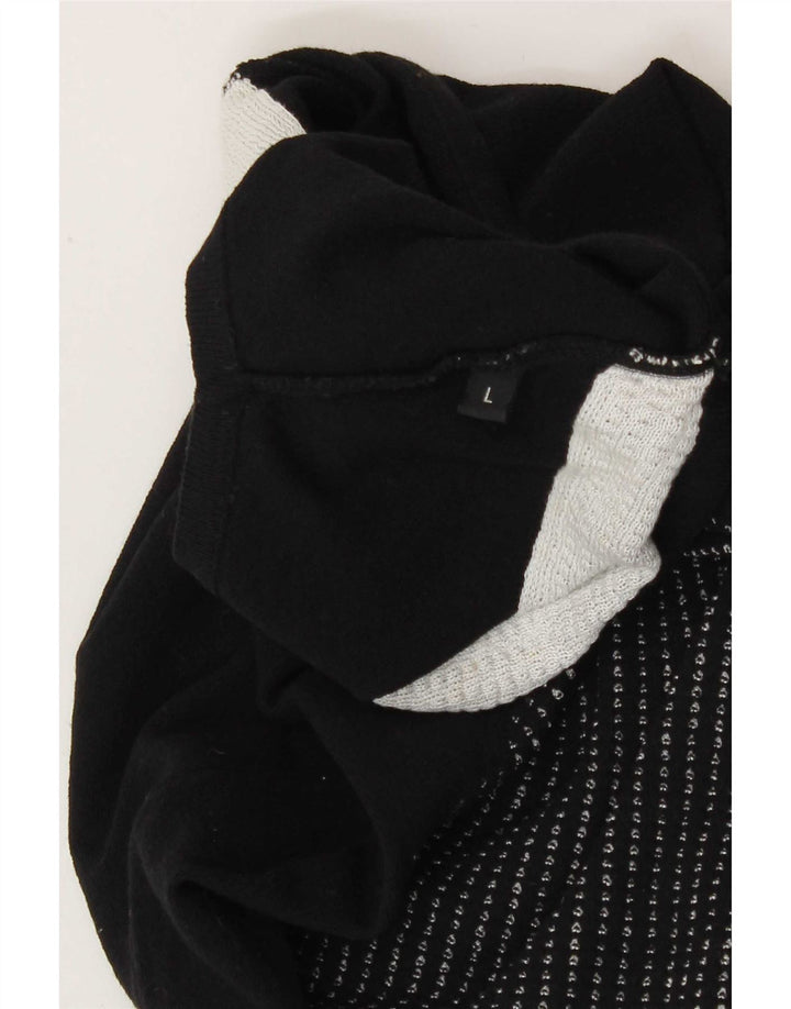 Canotta vintage da donna, taglia UK 14, grande, nera
